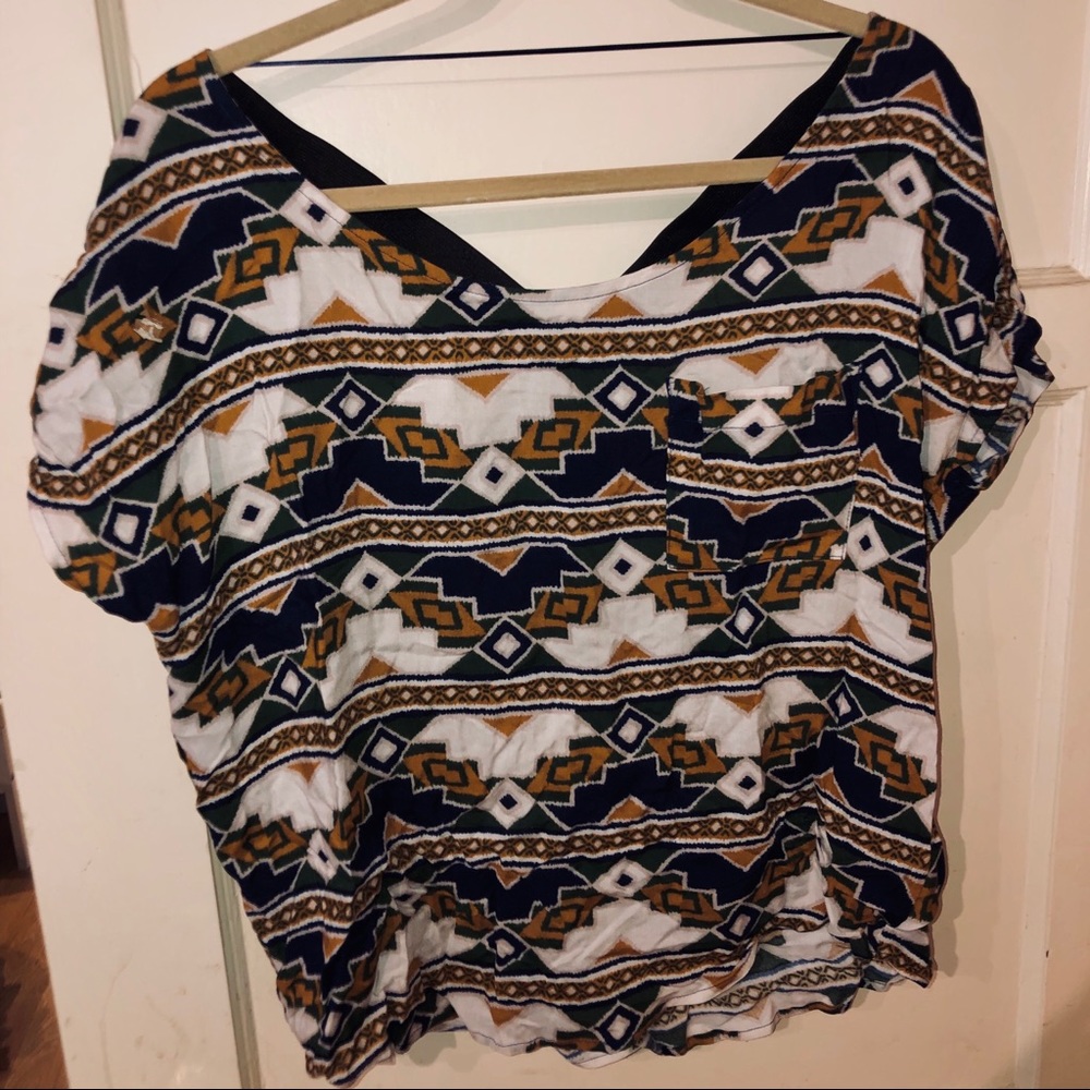 Tribal top with strappy back